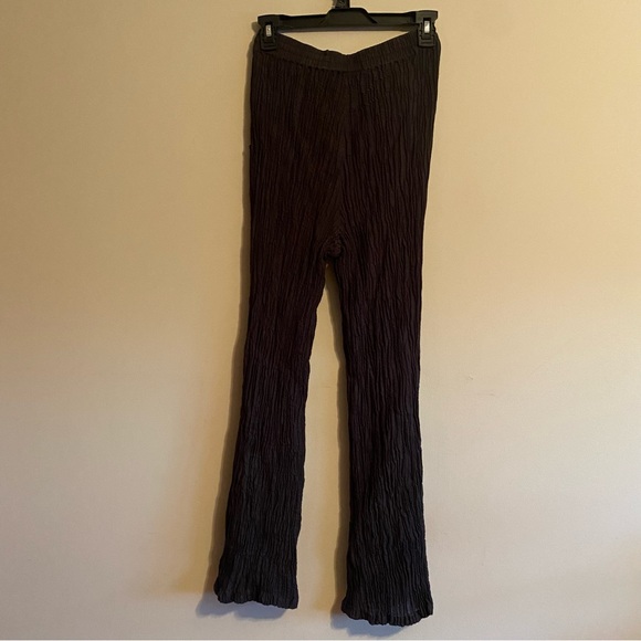 Monday Swimwear – Tahiti Pant in Black Crinkle Linen - Picture 6 of 9